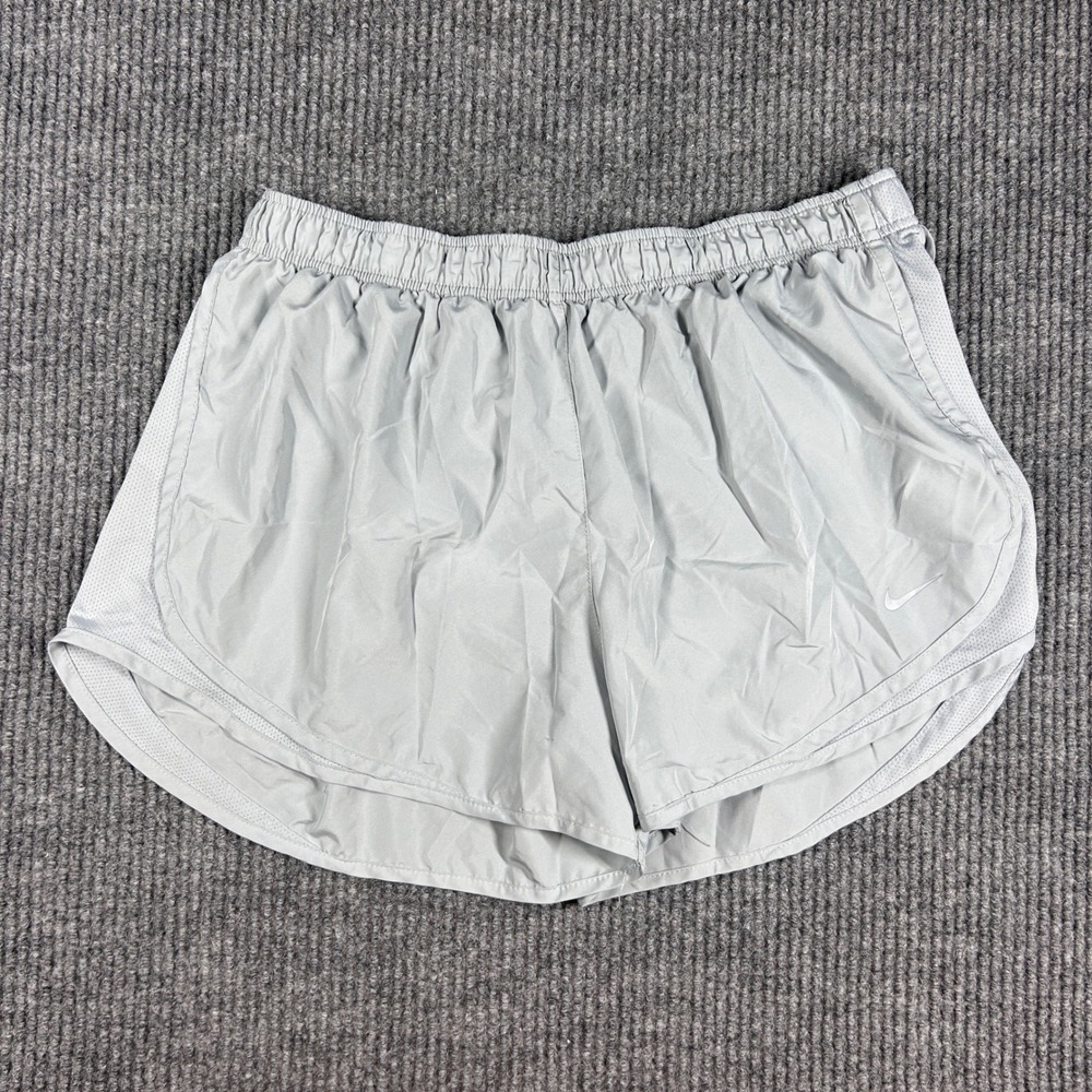 Nike Shorts Womens XL Dri-Fit Gray Running Elastic Waist Mesh Side Panels